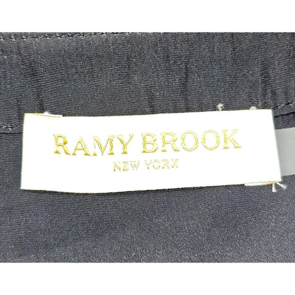 Ramy Brook Women's Black Tracey Button-Front Crop Jumpsuit Size XL 2565 - Picture 13 of 15